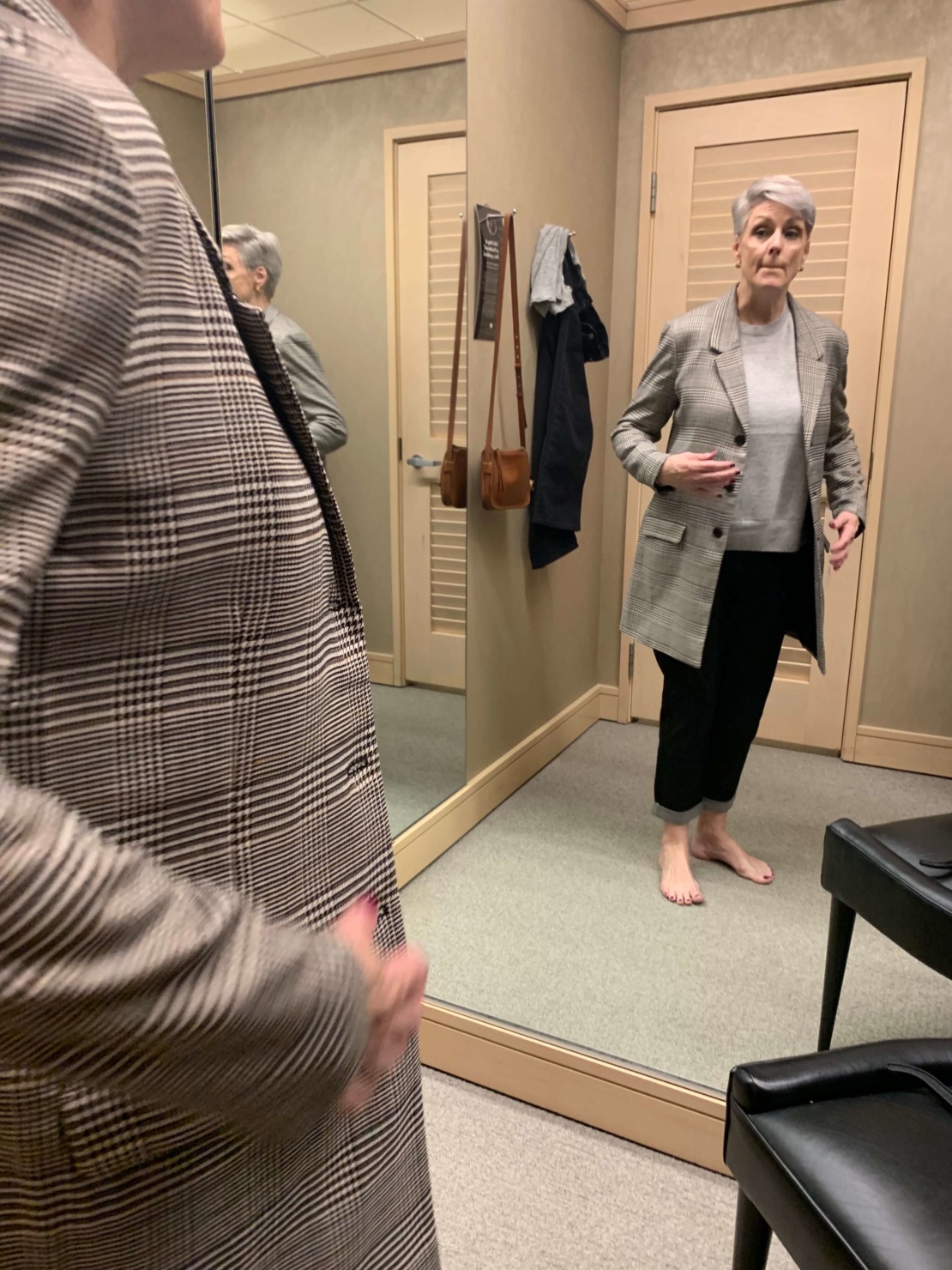 glen plaid blazer