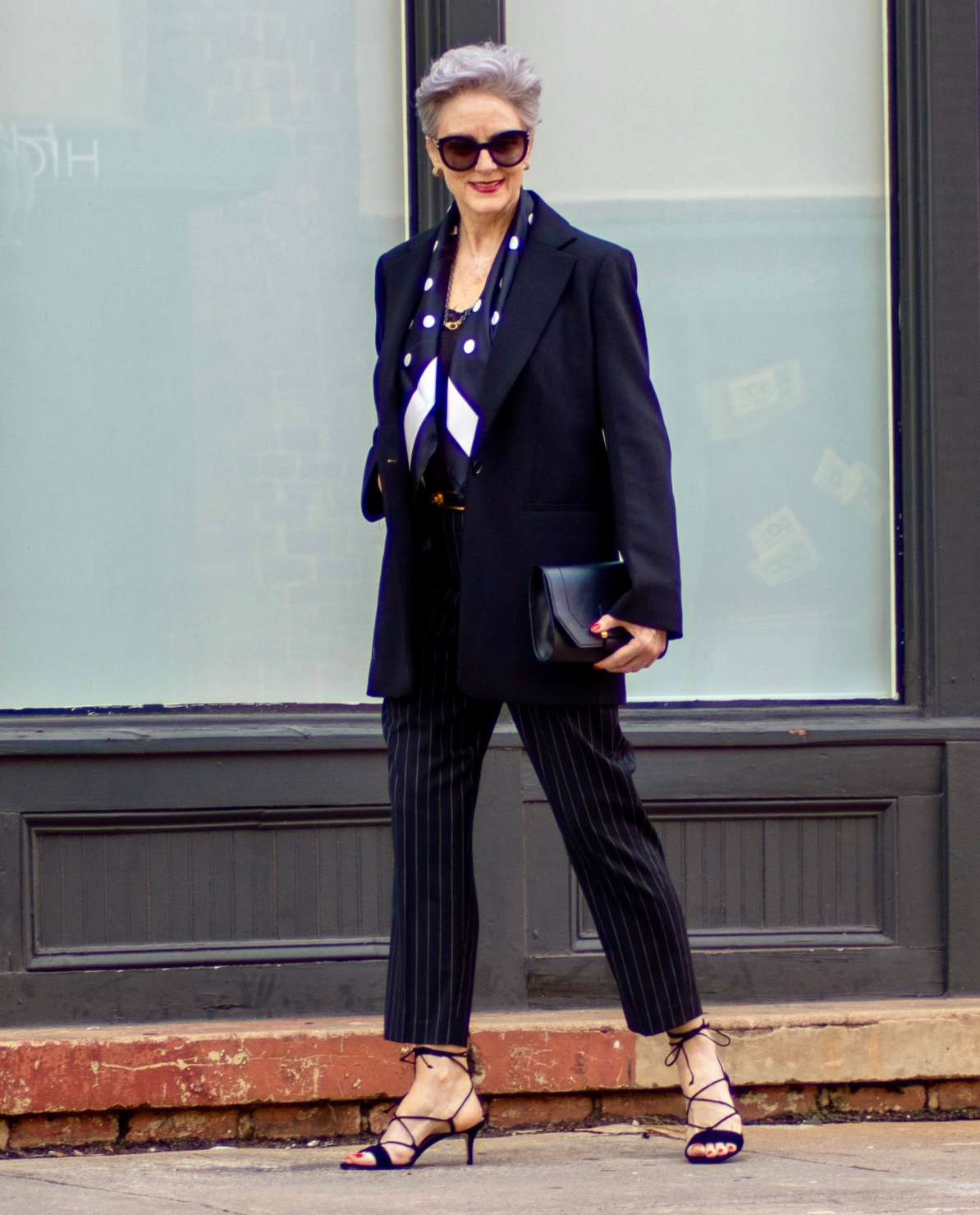 classic black blazer