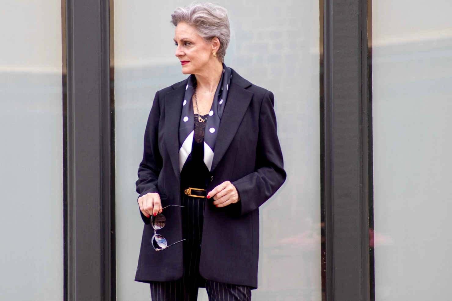 classic black blazer