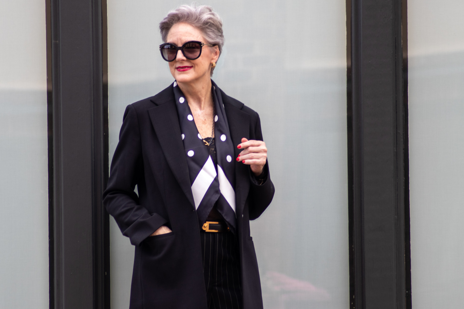 classic black blazer