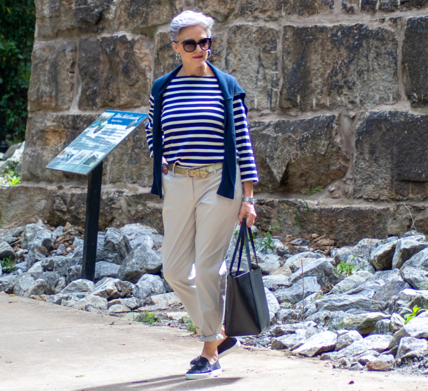 classic stripes and chinos