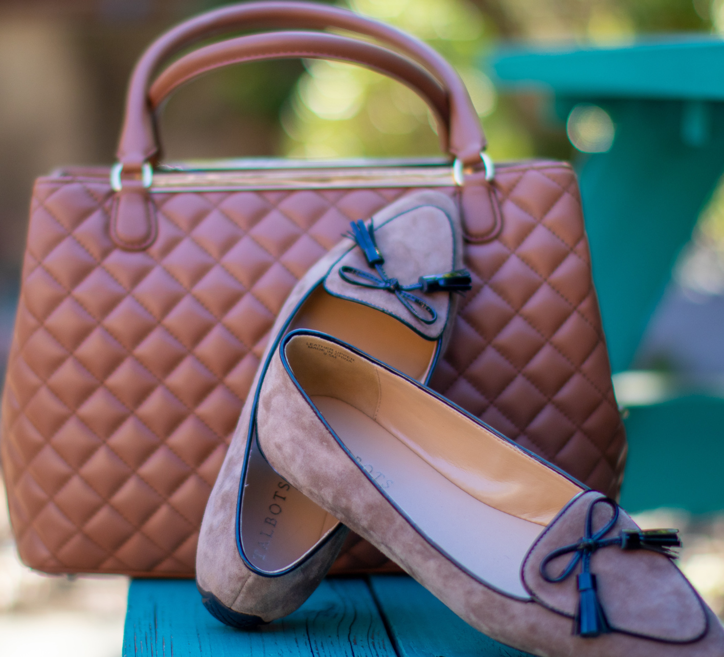 francesca driving moc quilted satchel