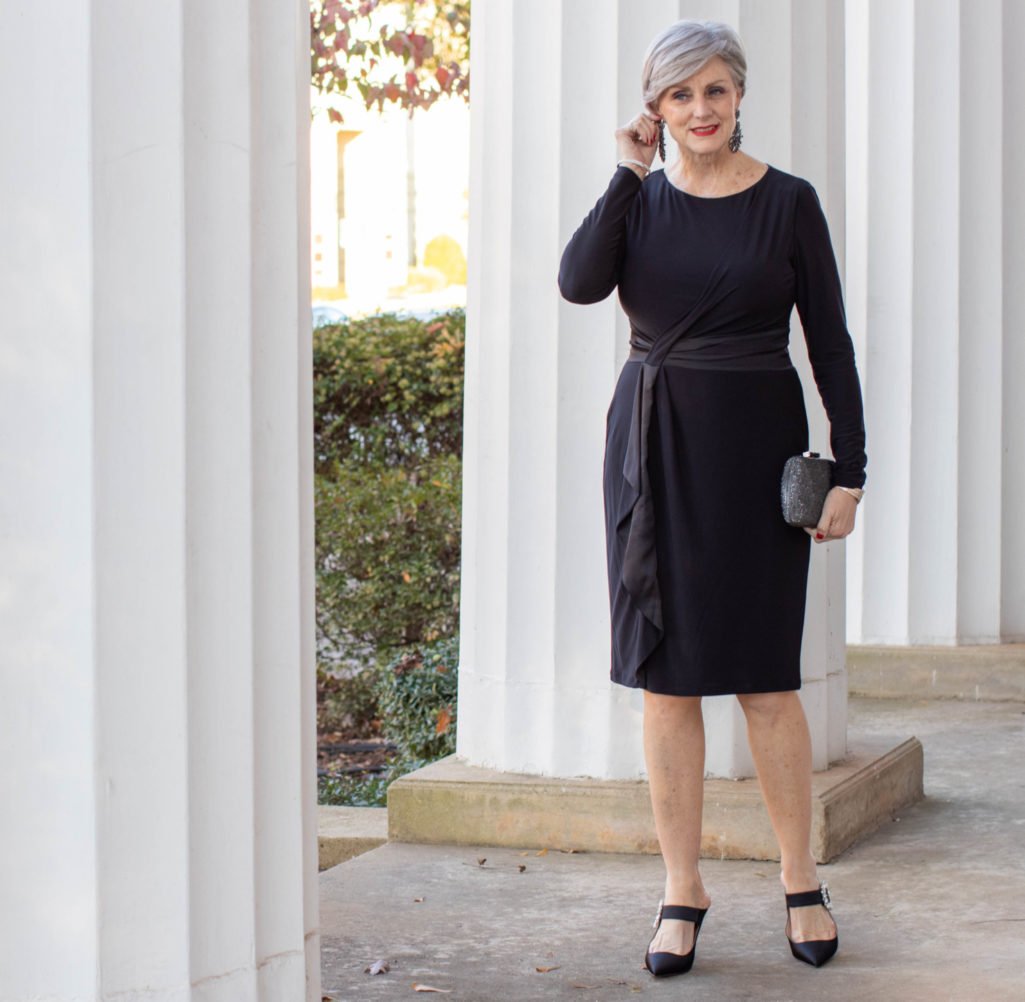 a black dress to ring in the new decade