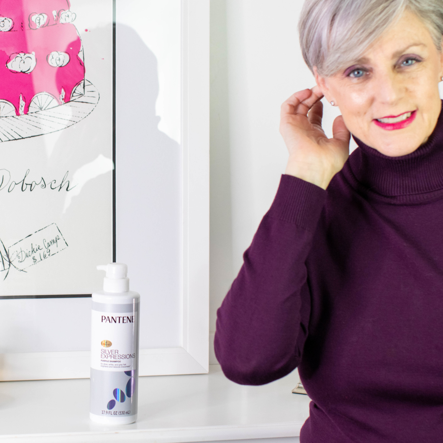 silver hair with Pantene