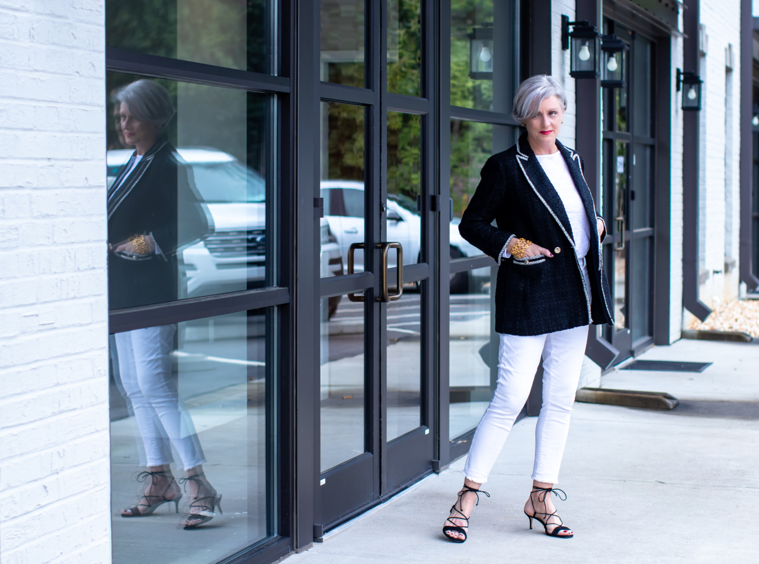 weekend getaway nighttime with Ann Taylor