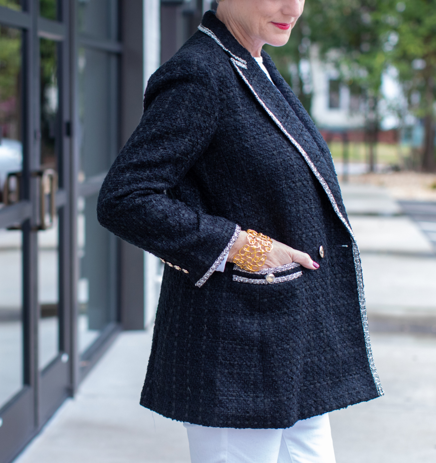 weekend getaway nighttime with Ann Taylor