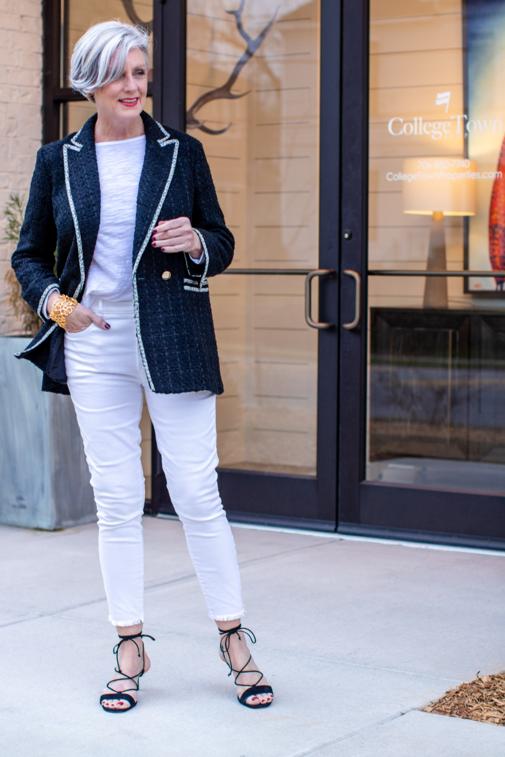 weekend getaway nighttime with Ann Taylor