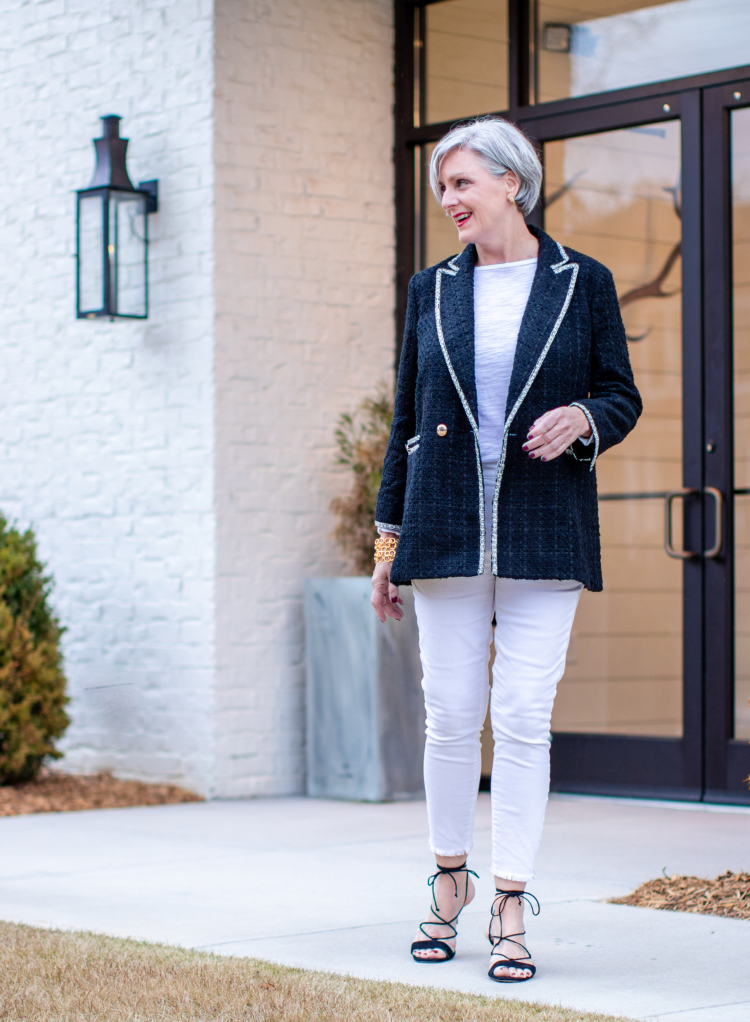 weekend getaway nighttime with Ann Taylor