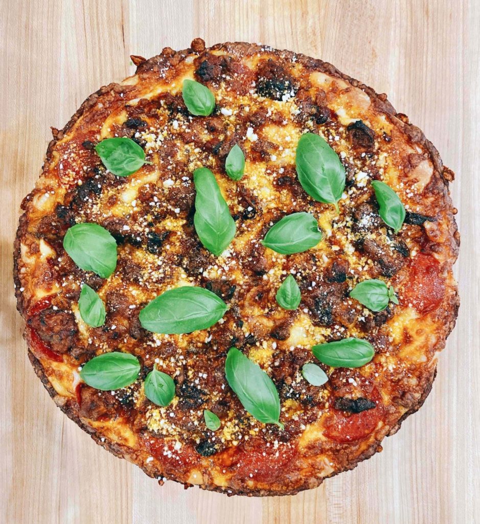 how to make a skillet pizza | kelly’s kitchen