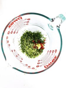 how to make an herby green sauce | kelly’s kitchen