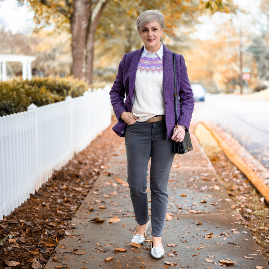 how to wear a fair isle sweater