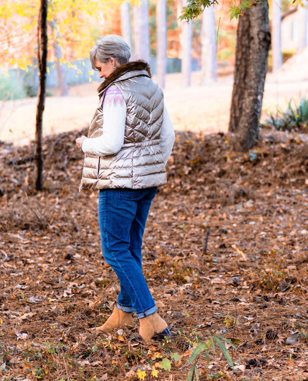 perfectly preppy puffer vest