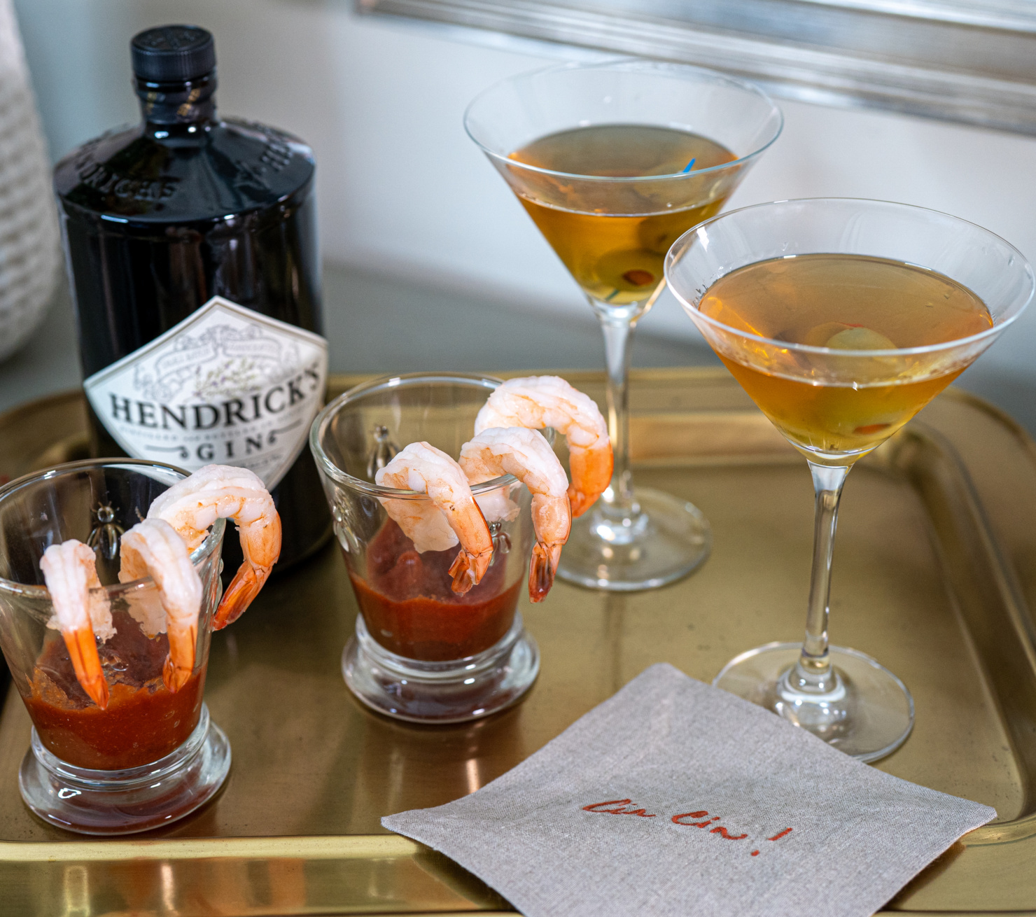 dirty gin martini