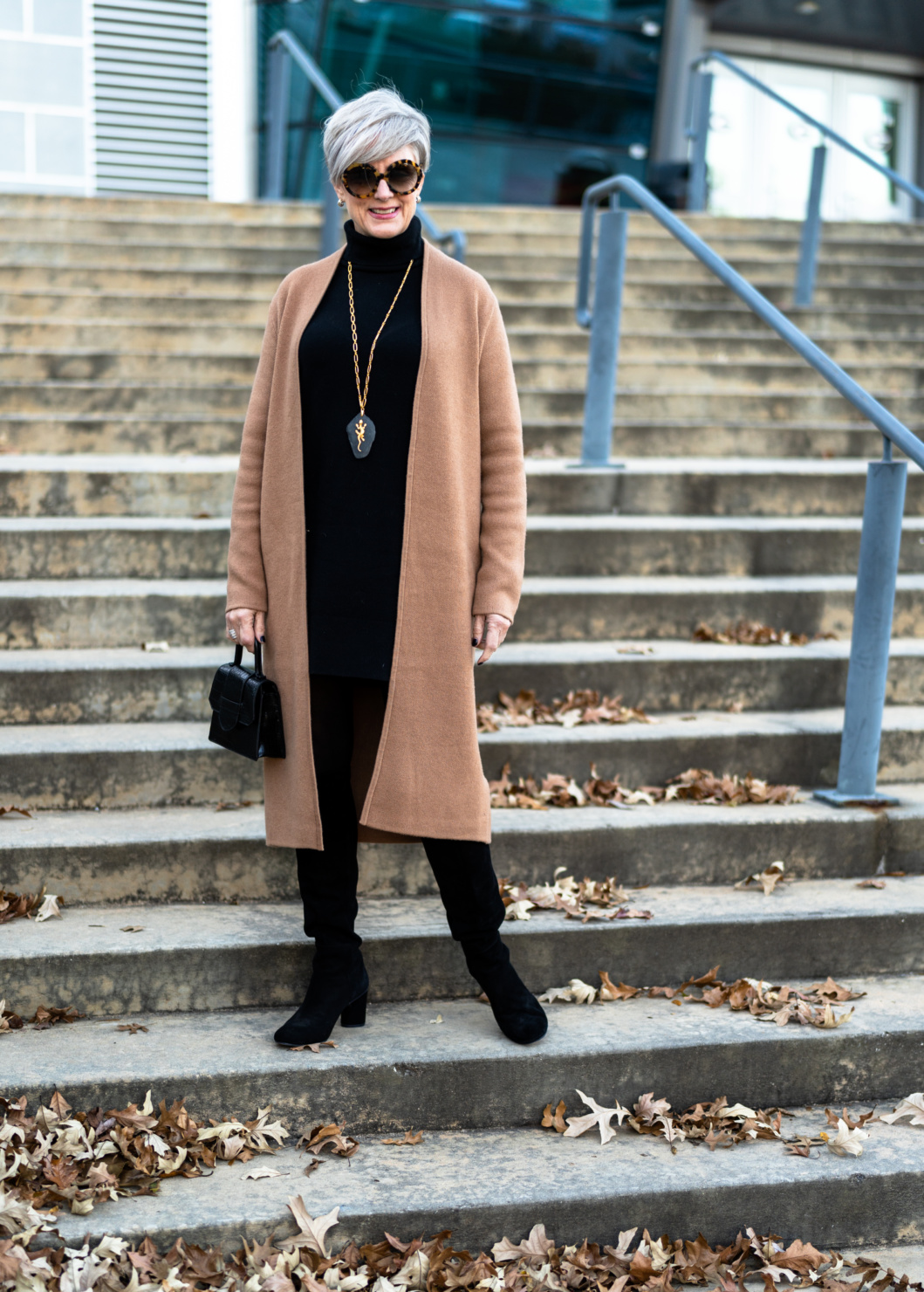 cashmere, cardigans and boots