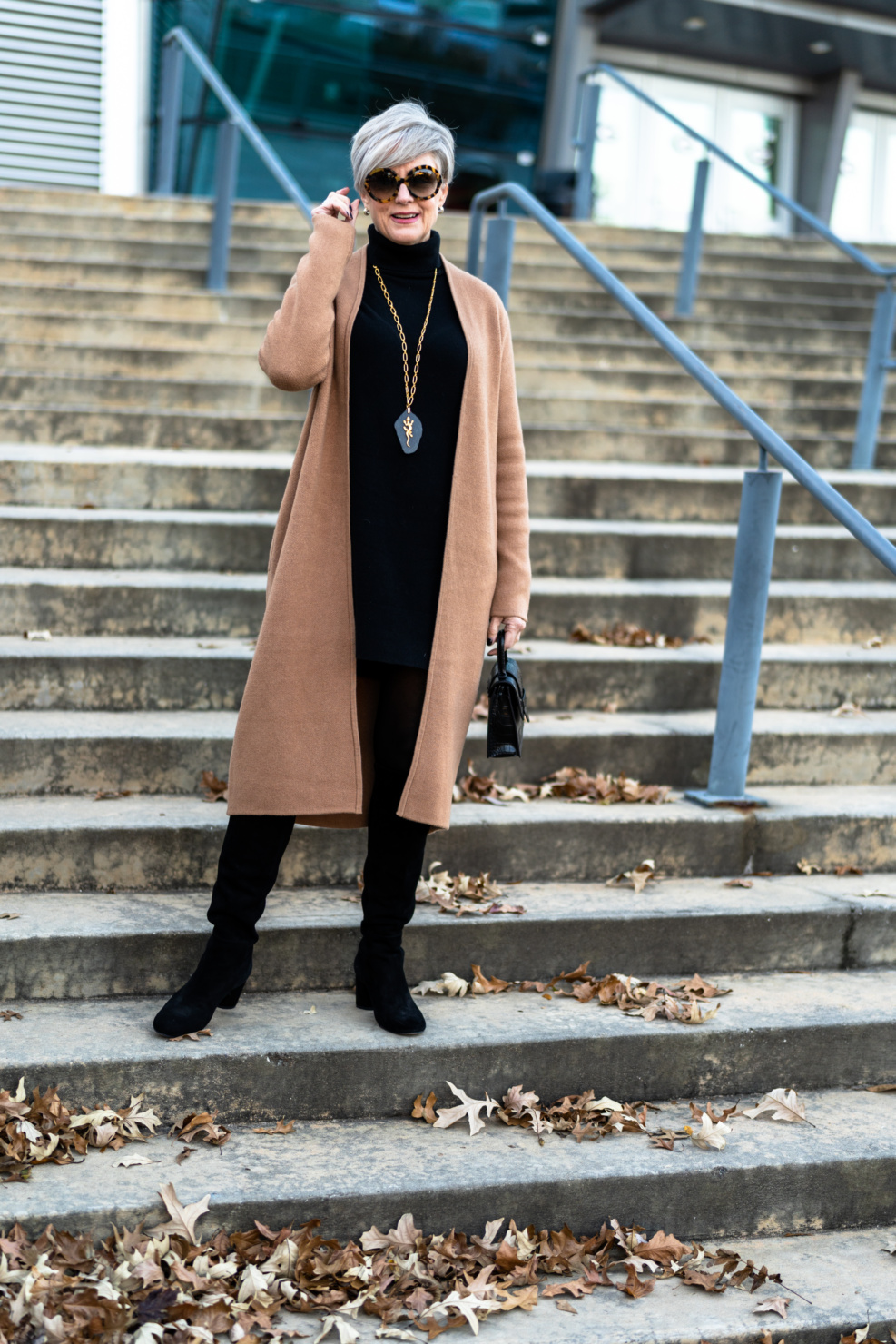 cashmere, cardigans and boots