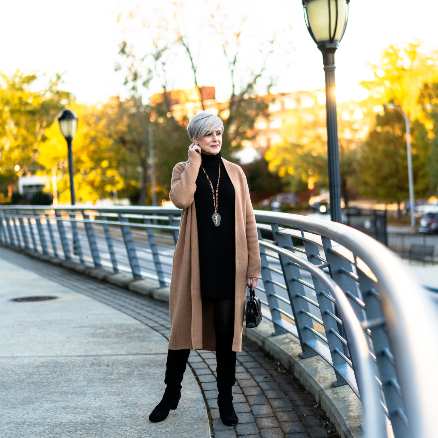 cashmere, cardigans and boots