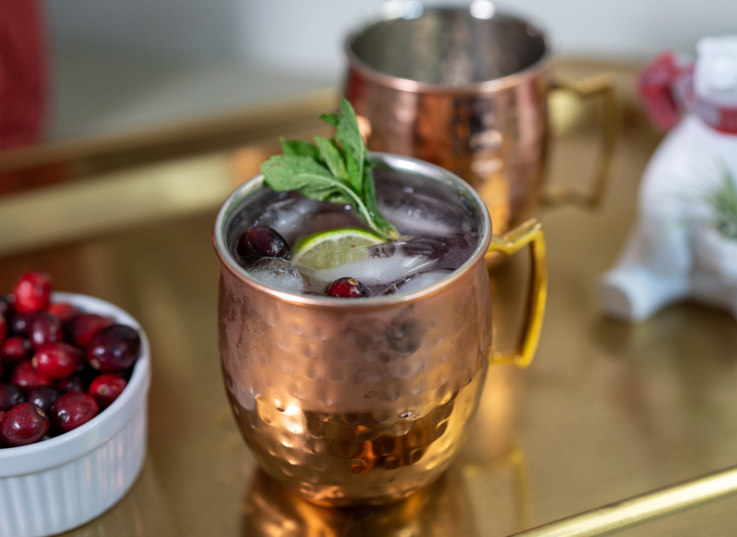 cranberry moscow mules