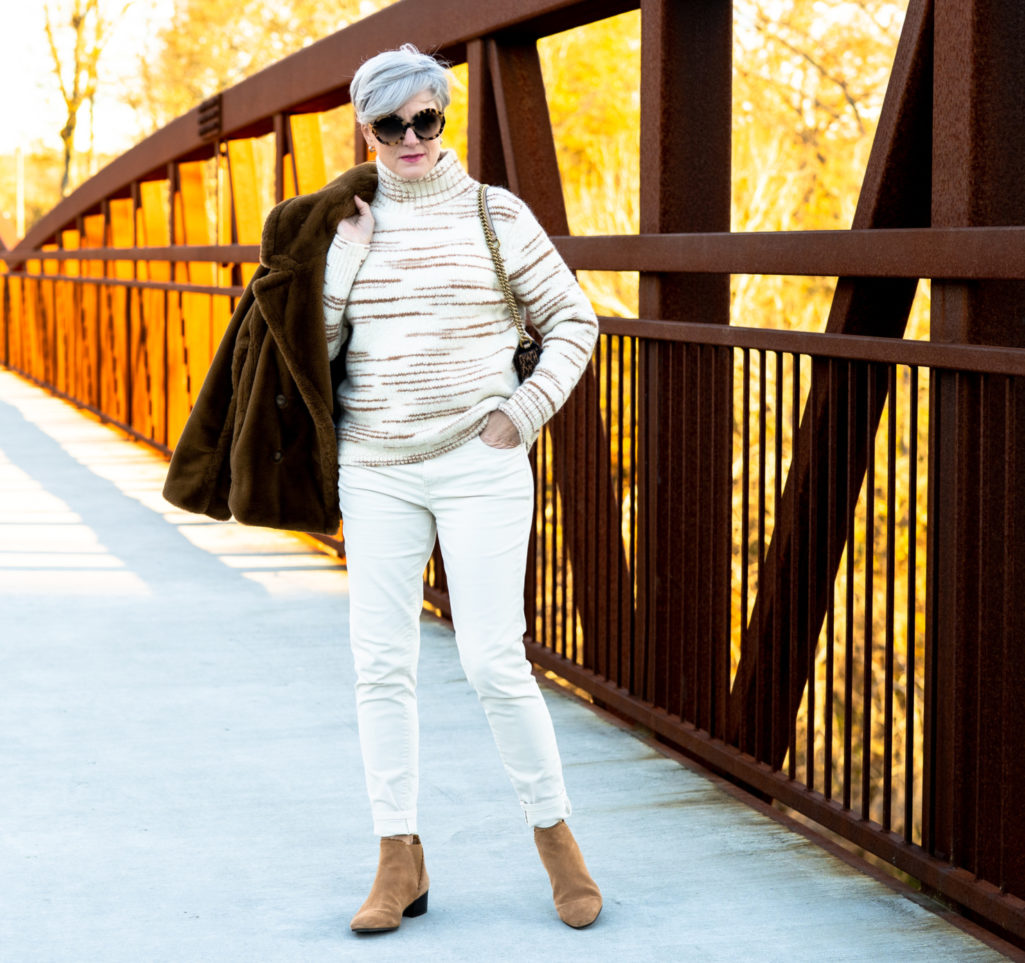 how to style neutrals for winter