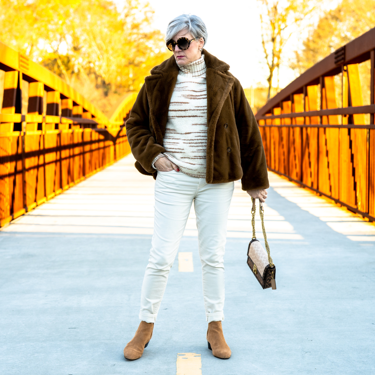 how to style neutrals for winter