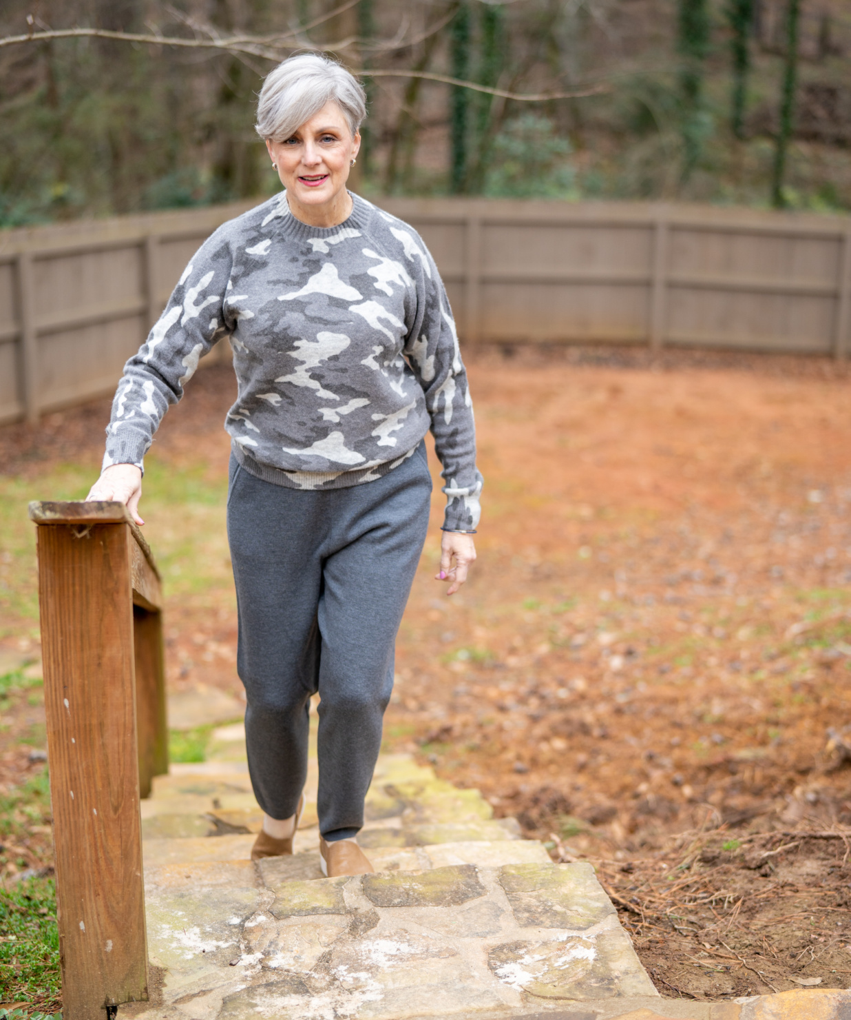 loungewear and a look at my backyard