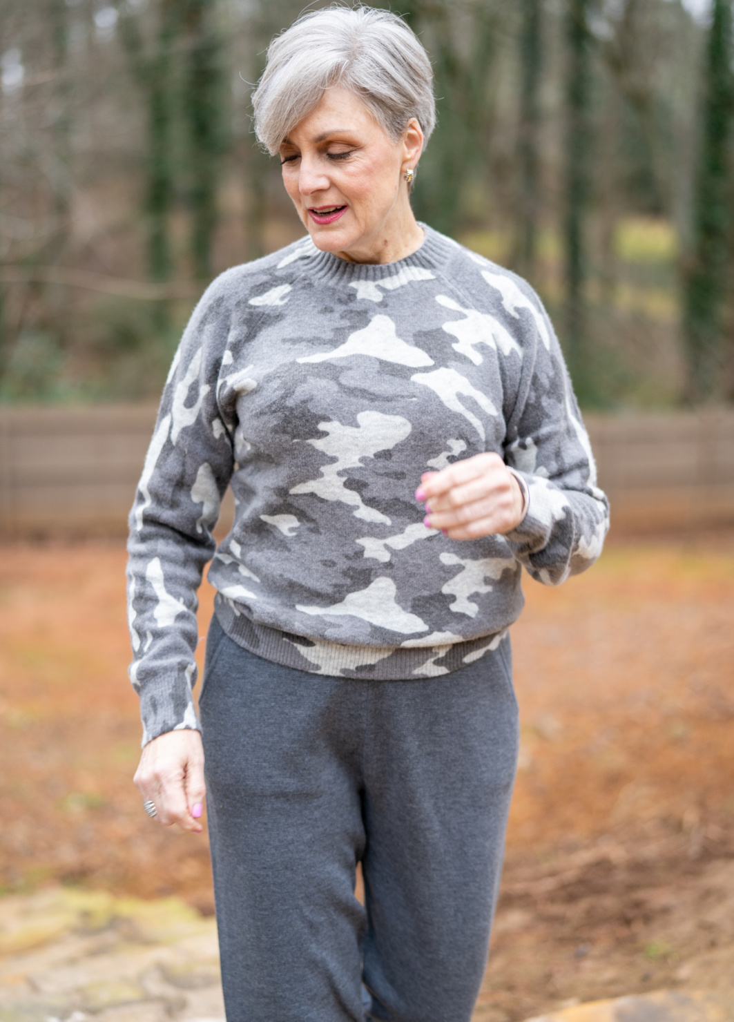 loungewear and a look at my backyard