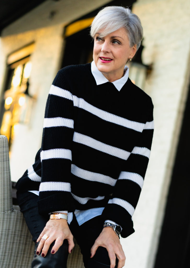 MARINER COLLARED SWEATER main image 1