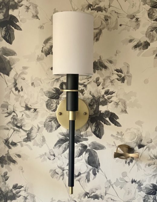 antique brass sconce