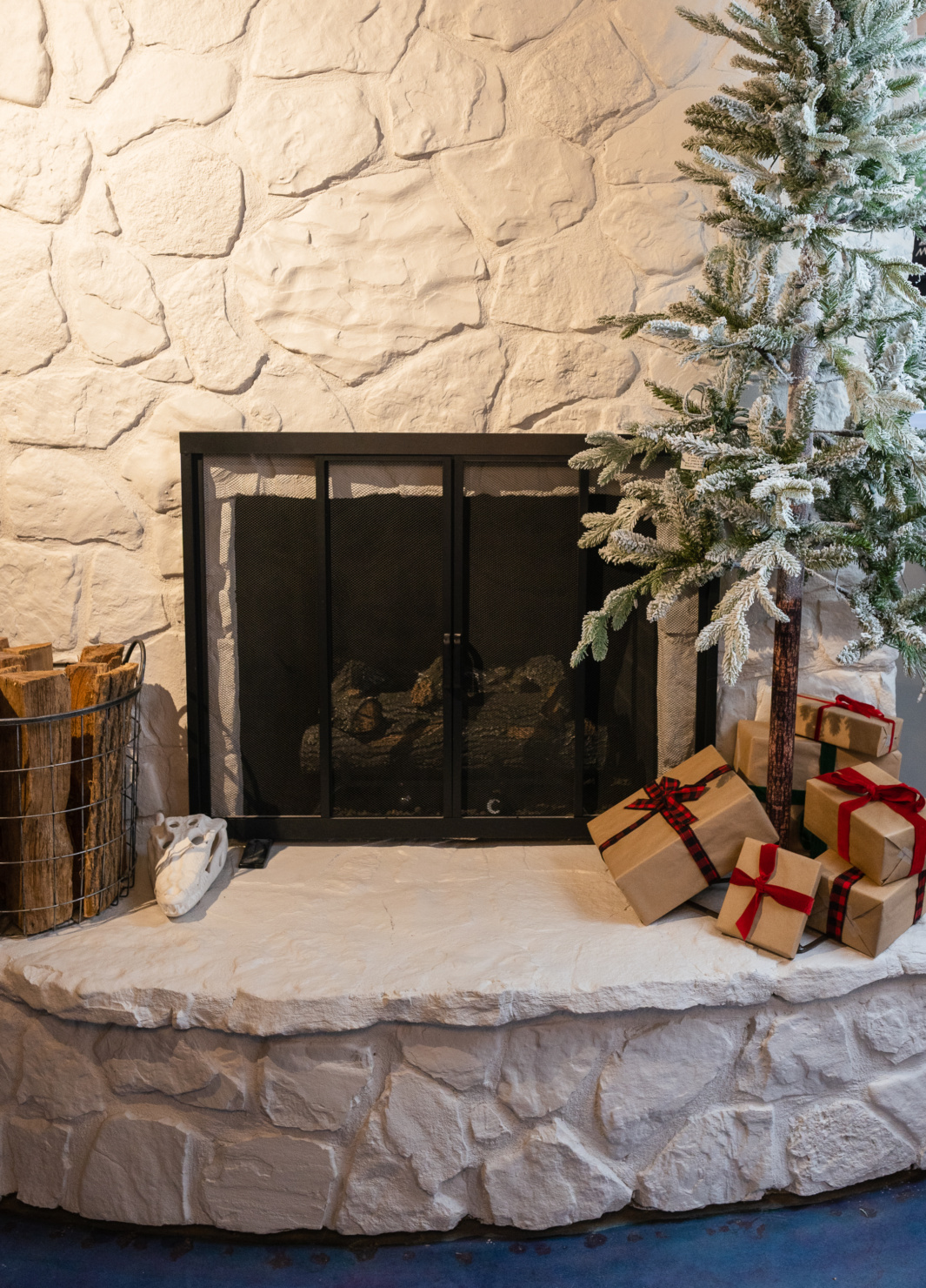 Remodeled fireplace