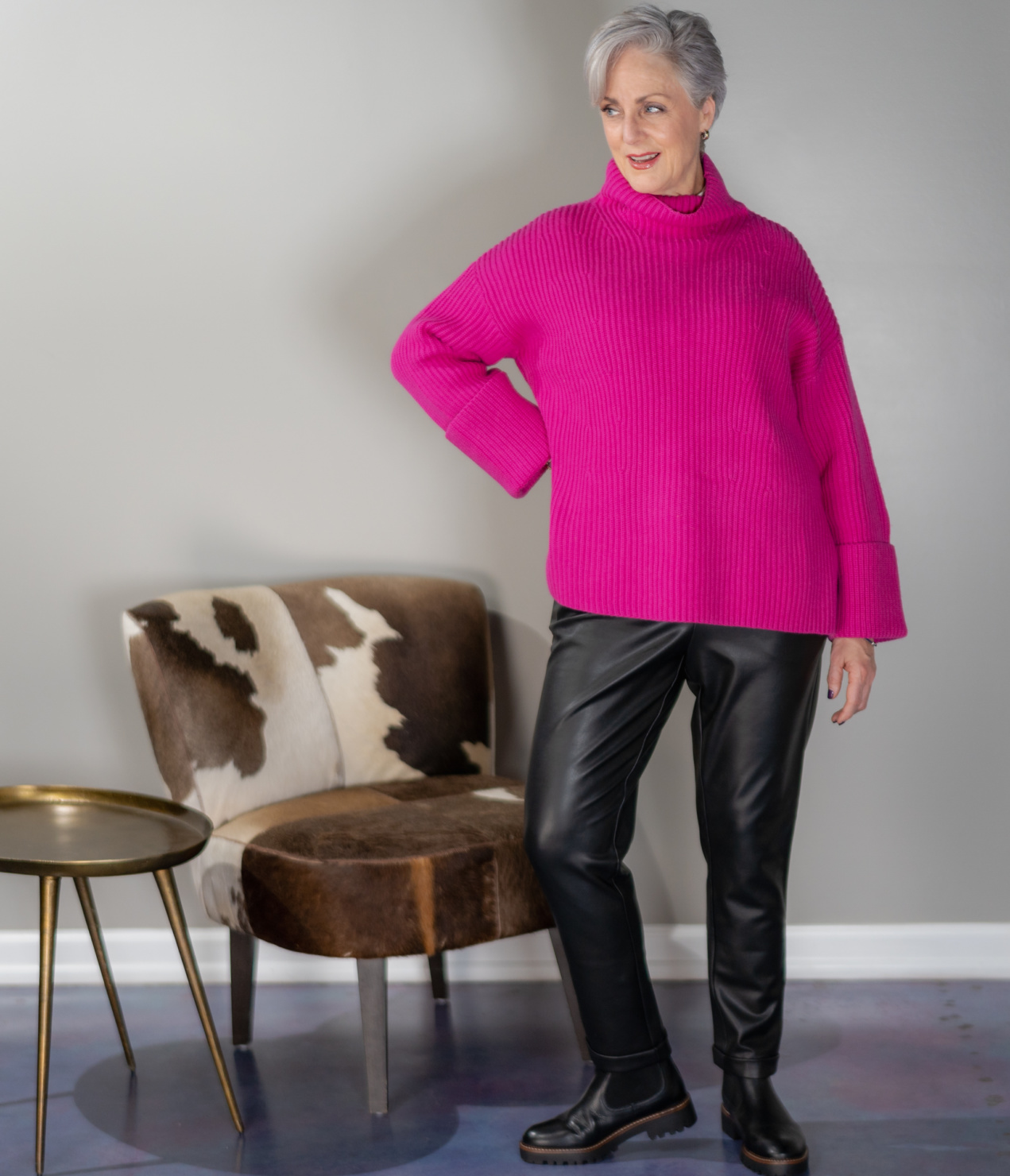 faux leather pants