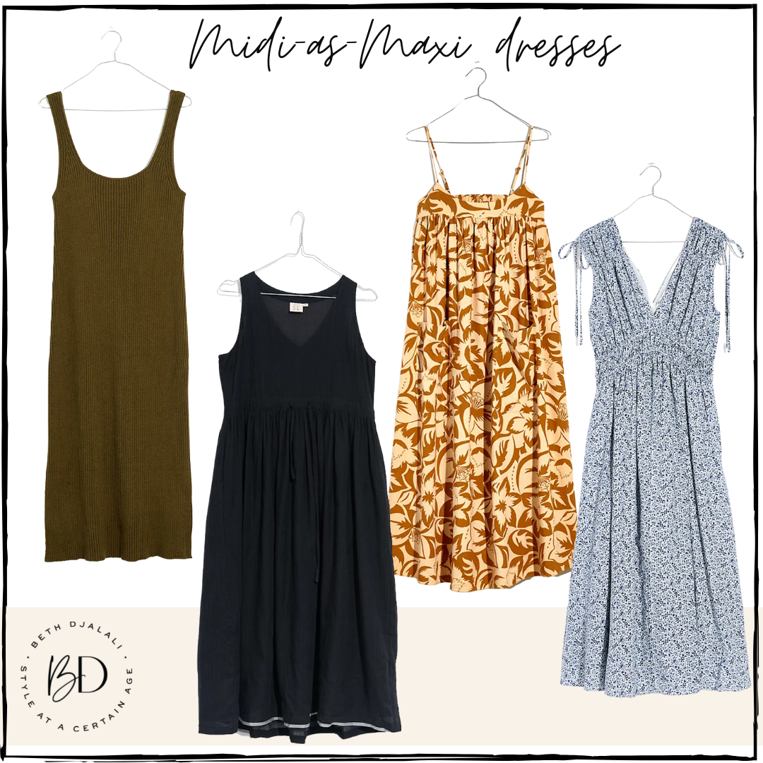 Midi-as-Maxi dresses 1 Midi-as-Maxi dresses 1