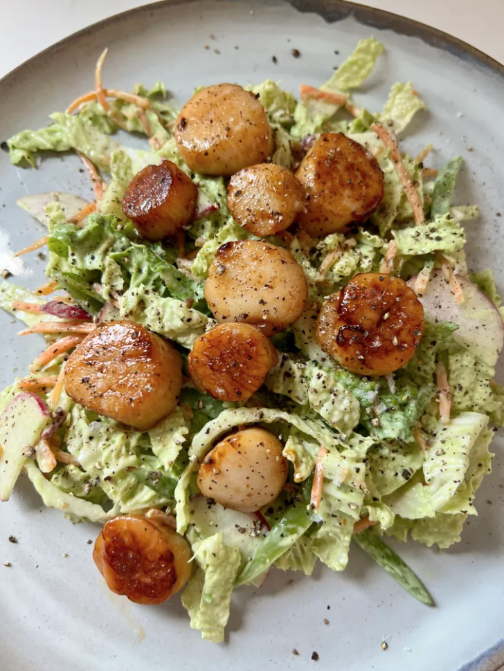 scallops and slaw