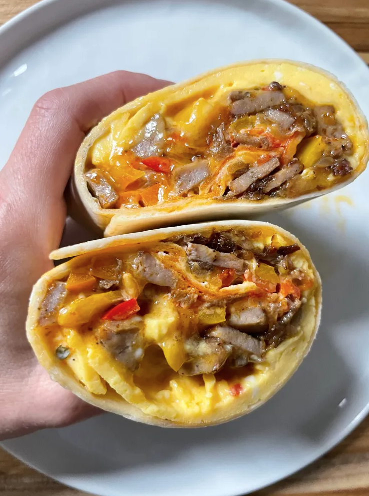 clean out fridge burrito