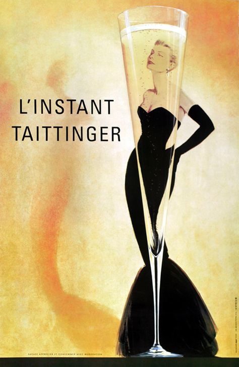 Taittinger Champagne Poster - Grace Kelly