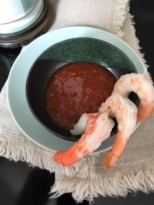 MMK Dinnerware Celadon w shrimp