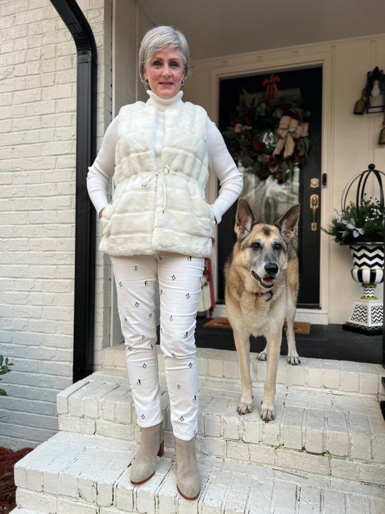 A White Christmas Outfit Perfect For the Holidays