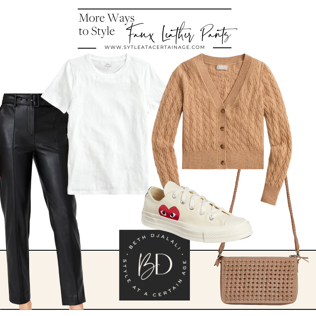 More ways to style faux leather pants 2