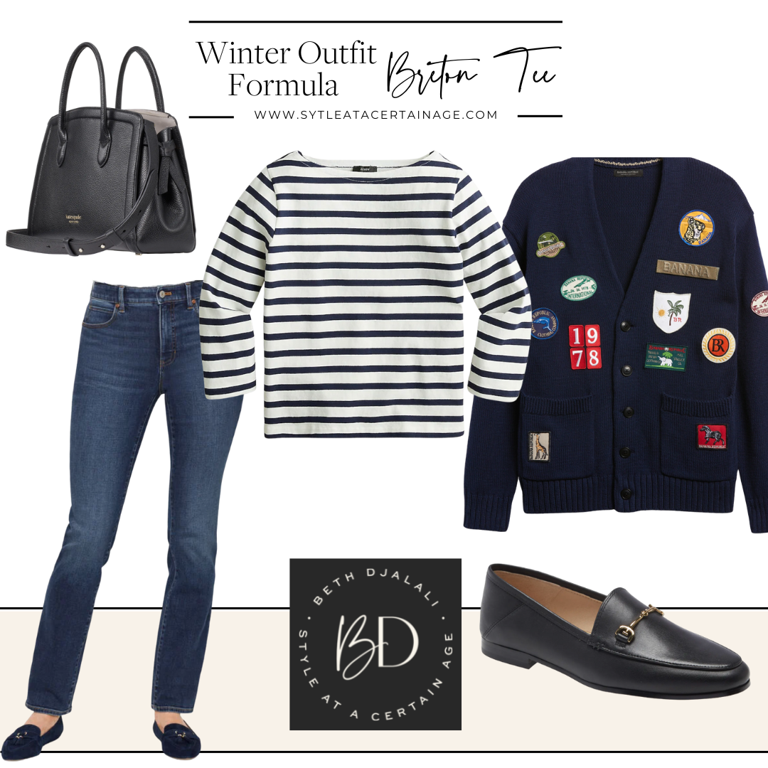 Winter Outfit Formula Breton Tee (1)