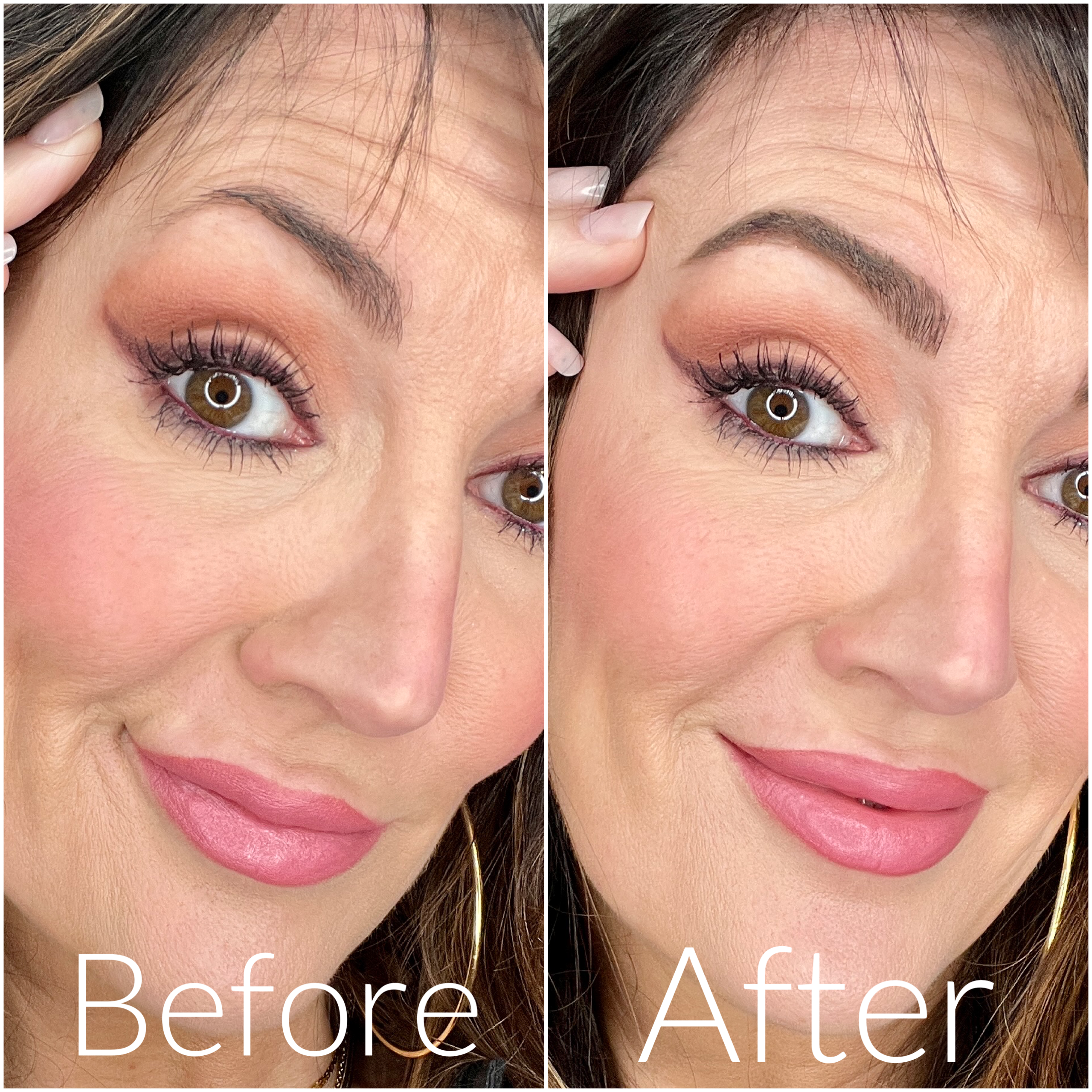before and after brow technique before and after brow technique