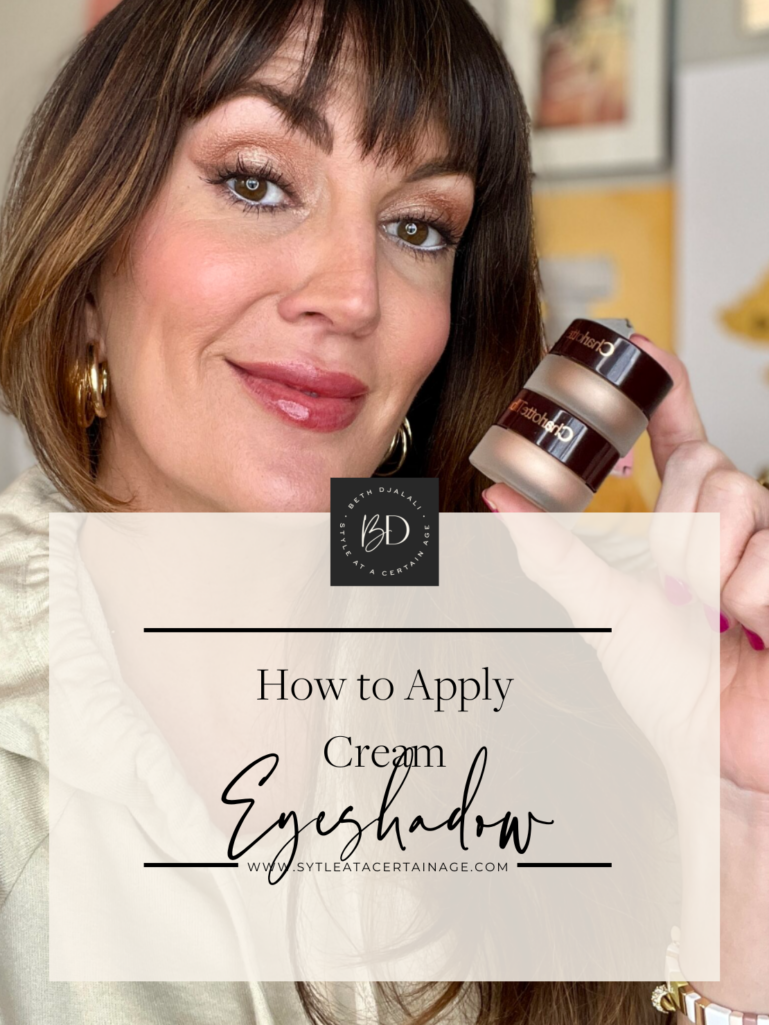 How to apply cream eyeshadow