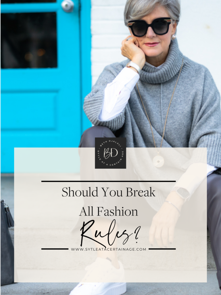 Should All Fashion Rules Be Broken?
