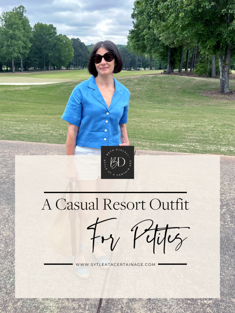 A Casual Resort Outfit for Petites