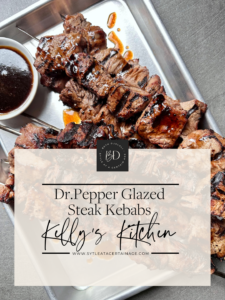 Dr. Pepper Glazed Steak Kebabs