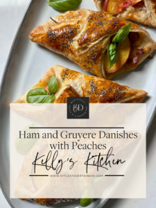 Ham and Gruyere Danishes with Peaches