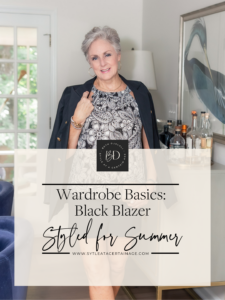 Wardrobe Basics: A Black Blazer Styled for Summer