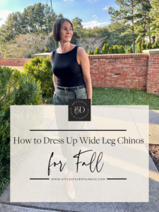 How to Dress Up Wide Leg Chinos for Fall