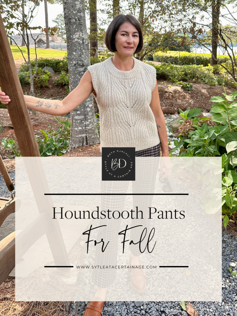Houndstooth Pants for Fall