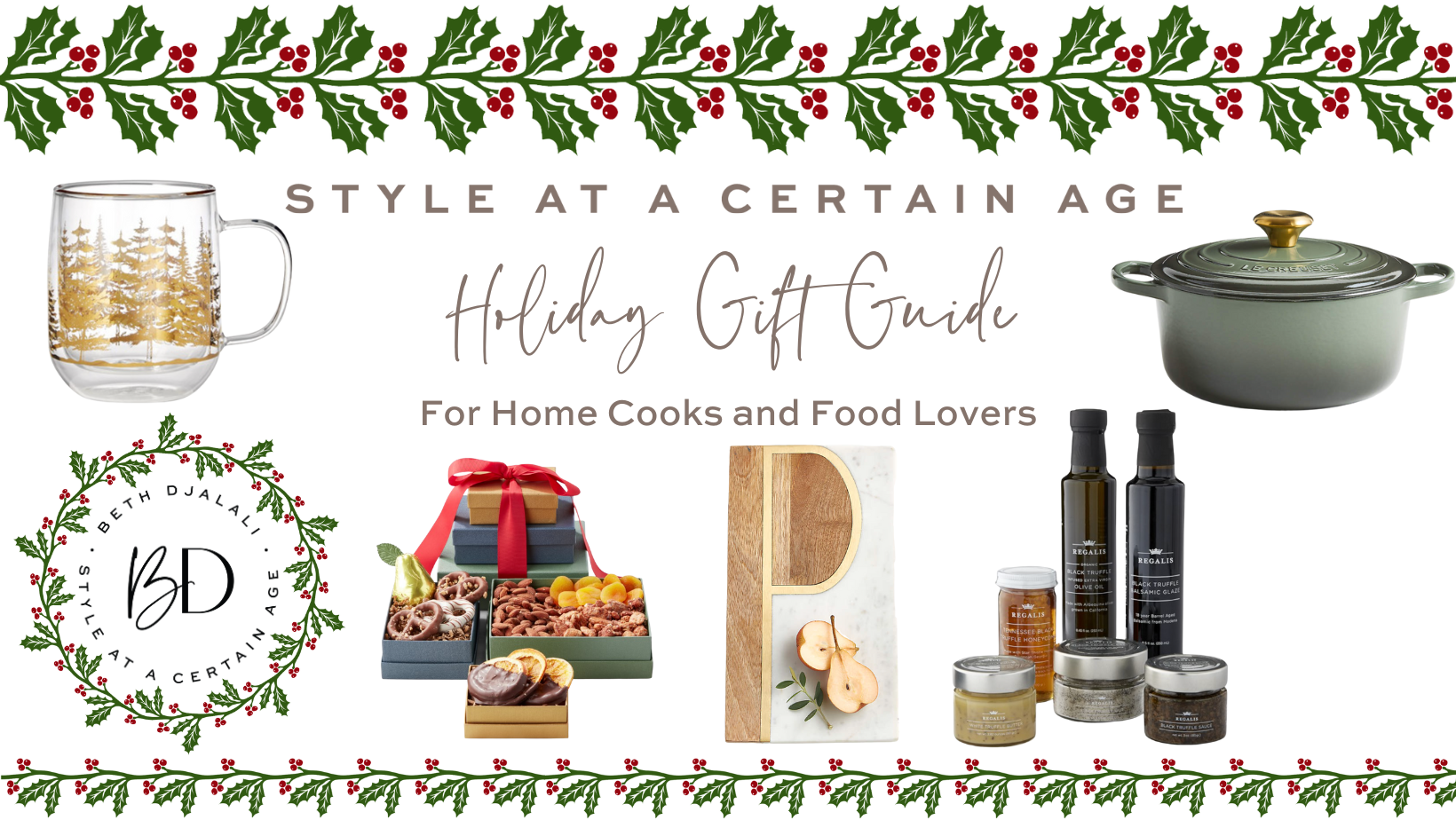 Gift Guide Header for Home Cooks and Food Lovers