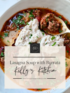 Lasagna Soup with Burrata