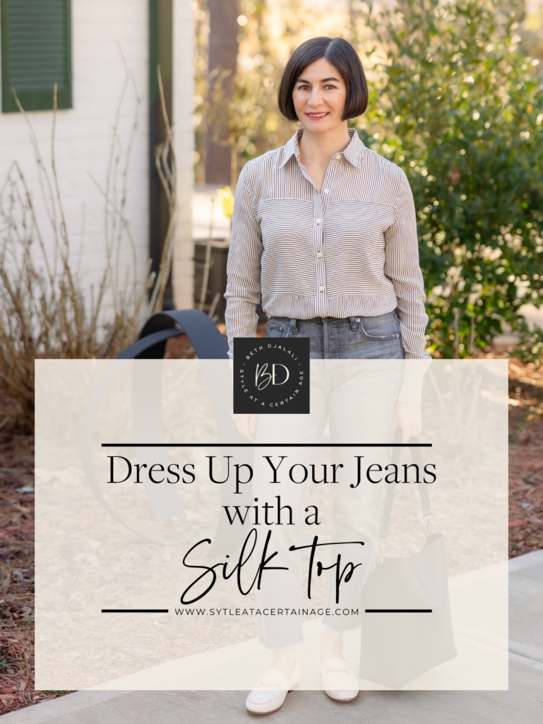 Dress Up Your Jeans with a Silk Top