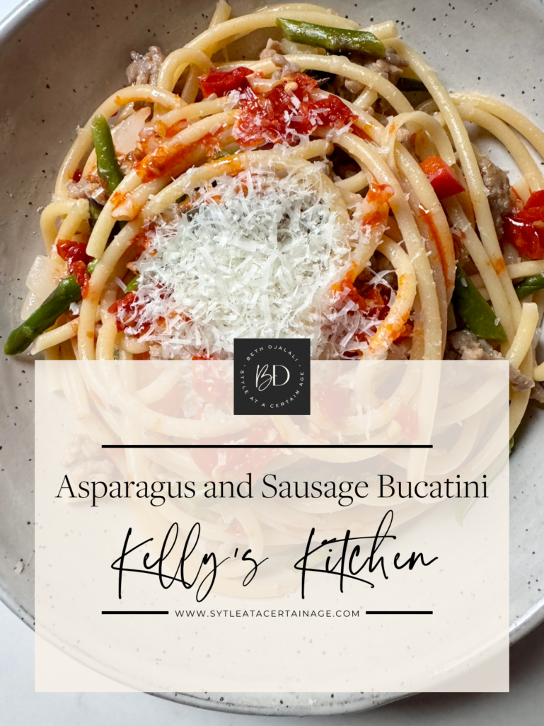 Asparagus and Sausage Bucatini